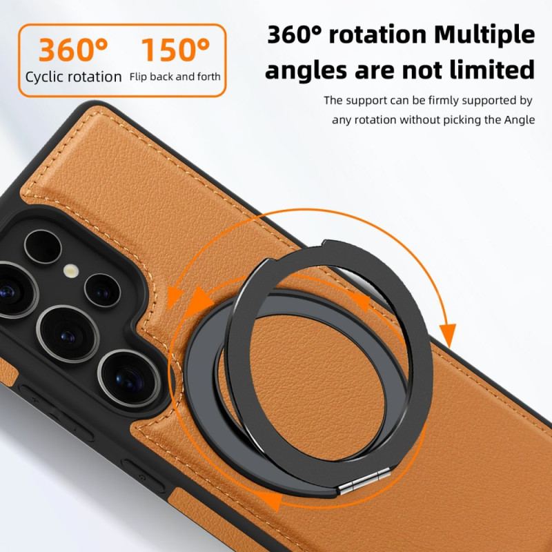 Skal För Samsung Galaxy S25 Ultra 5g Magnetisk Med Roterande Stativ