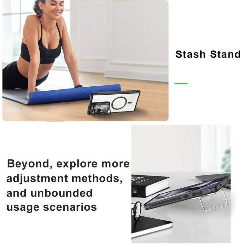 Skal För Samsung Galaxy S25 Ultra 5g Magsafe-kompatibel Med Inbyggt Stativ