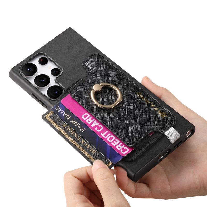 Skal Samsung Galaxy S25 Ultra 5g Avtagbar Korthållare I Mockastil