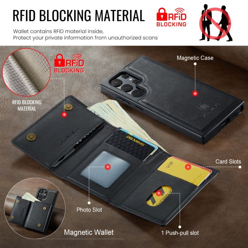 Skal Samsung Galaxy S25 Ultra 5g Avtagbar Magnetisk Plånbok