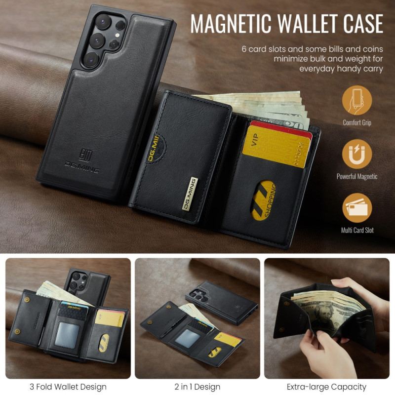 Skal Samsung Galaxy S25 Ultra 5g Avtagbar Magnetisk Plånbok