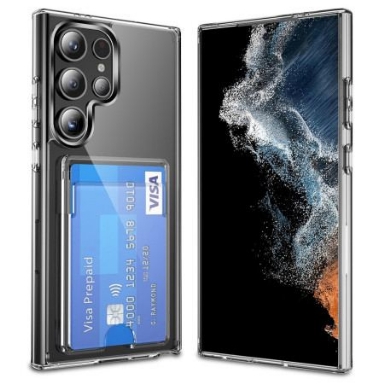 Skal Samsung Galaxy S25 Ultra 5g Genomskinlig Med Korthållare