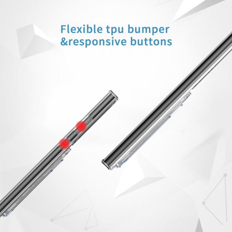 Skal Samsung Galaxy S25 Ultra 5g Genomskinlig Med Korthållare