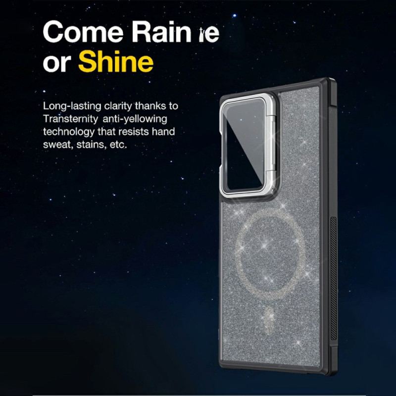 Skal Samsung Galaxy S25 Ultra 5g Glitter Med Inbyggt Stativ