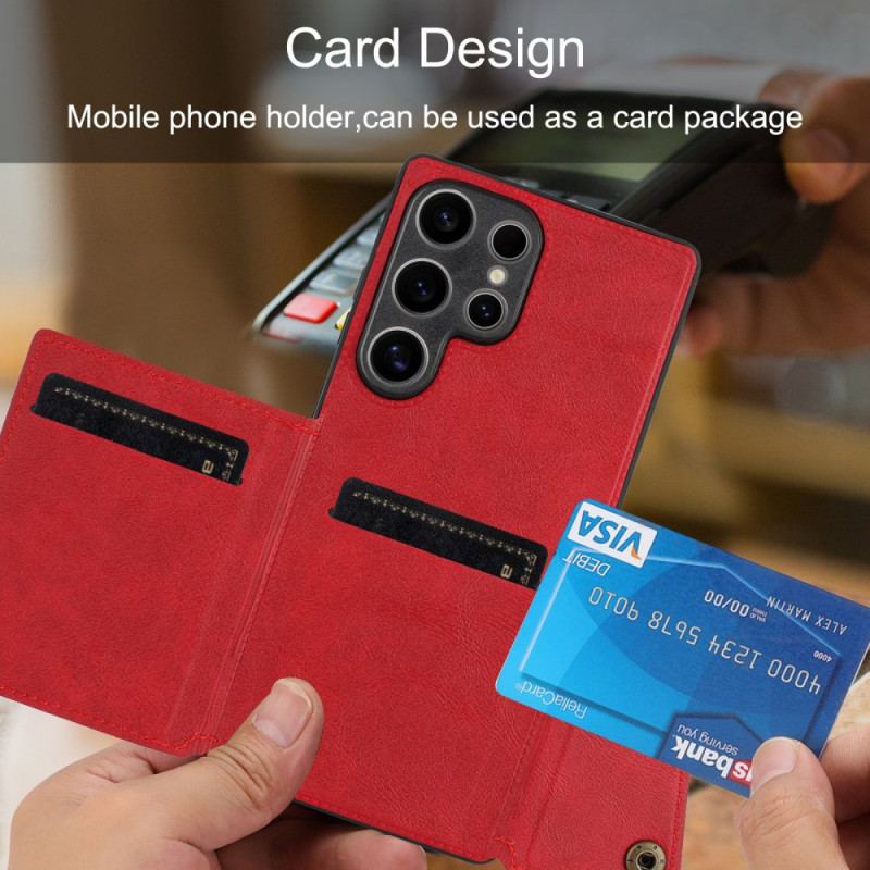 Skal Samsung Galaxy S25 Ultra 5g Korthållare I Retrostil