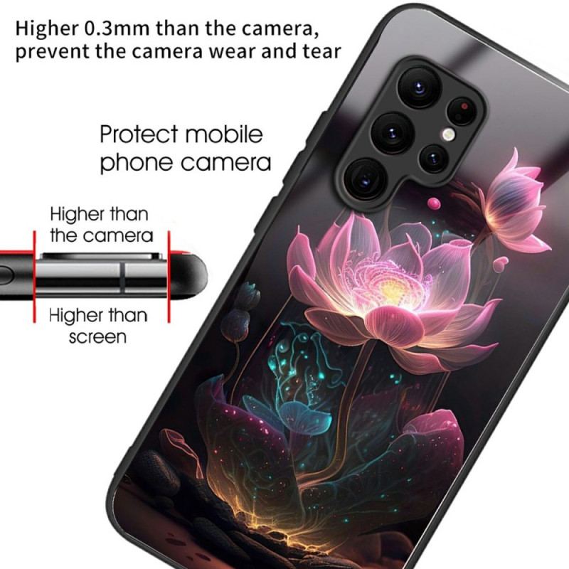 Skal Samsung Galaxy S25 Ultra 5g Lotusblomma I Härdat Glas