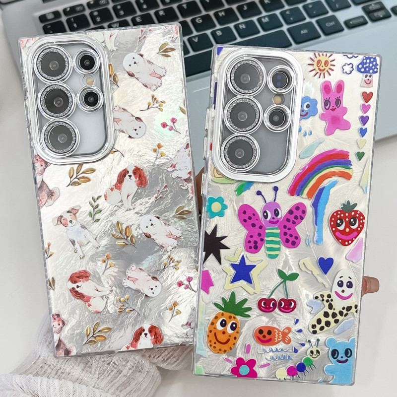 Skal Samsung Galaxy S25 Ultra 5g Roliga Dinosaurier Med Linsskydd