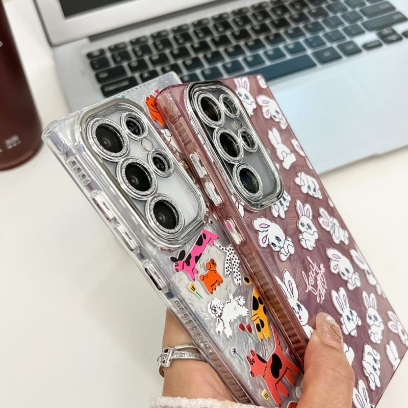 Skal Samsung Galaxy S25 Ultra 5g Roliga Dinosaurier Med Linsskydd