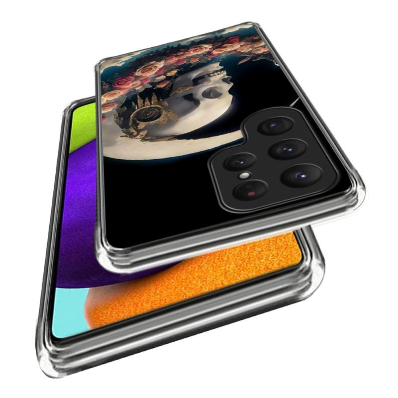 Skal Samsung Galaxy S25 Ultra 5g Rosa Dödskalle