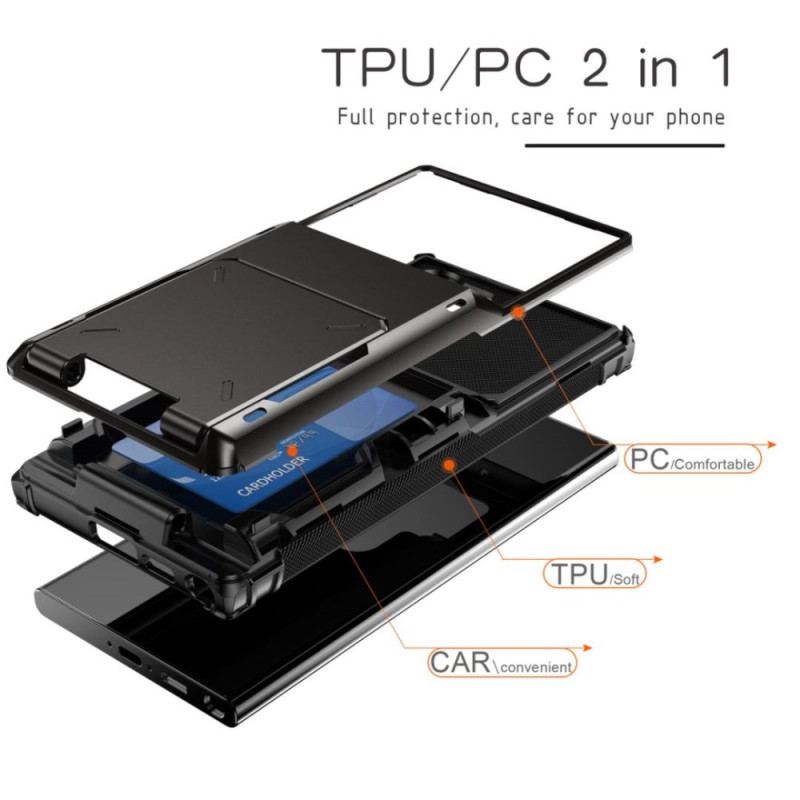 Skal Samsung Galaxy S25 Ultra 5g Telefonfodral Flip-korthållare