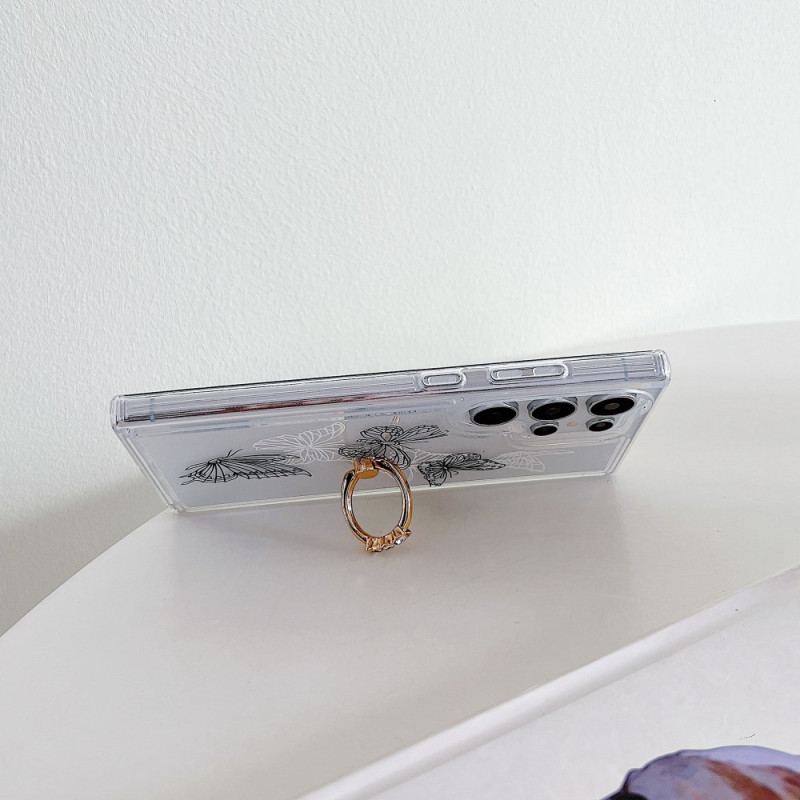 Skal Samsung Galaxy S25 Ultra 5g Telefonfodral Mönstrad Ringhållare