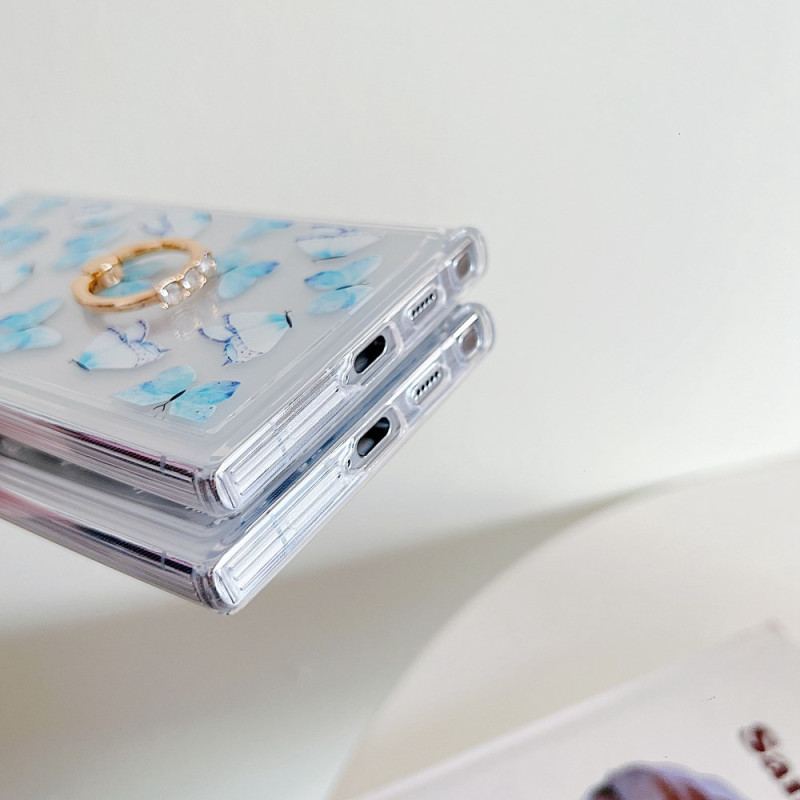 Skal Samsung Galaxy S25 Ultra 5g Telefonfodral Mönstrad Ringhållare