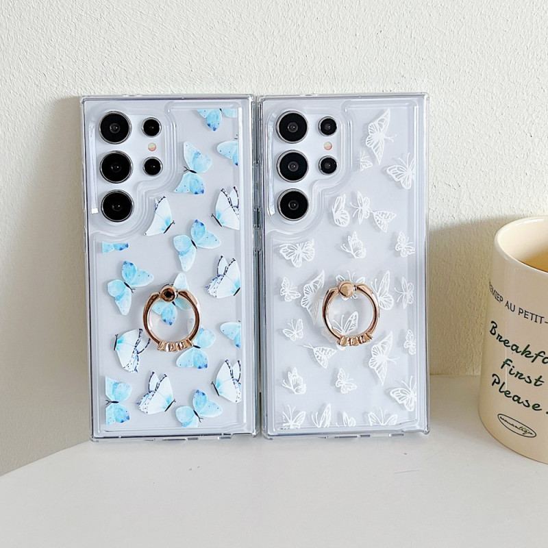 Skal Samsung Galaxy S25 Ultra 5g Telefonfodral Mönstrad Ringhållare