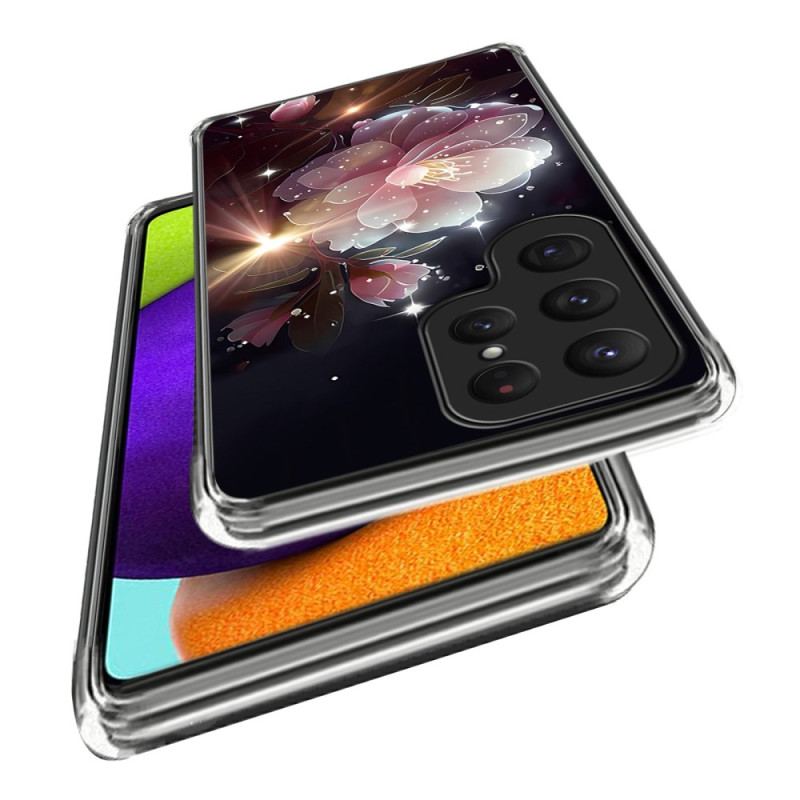 Skal Samsung Galaxy S25 Ultra 5g Telefonfodral Rosa Blomma