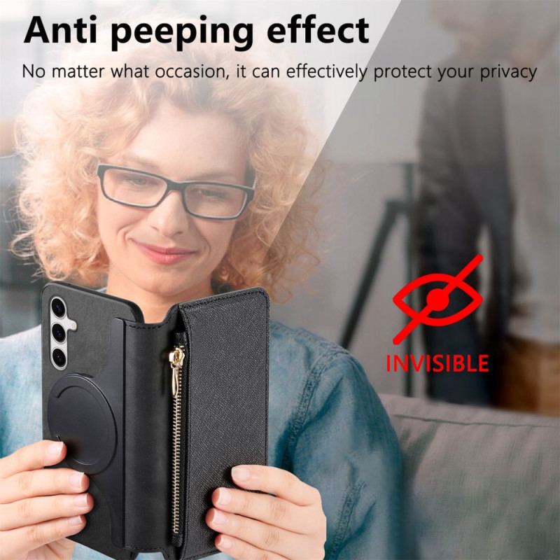 Skyddsfodral Samsung Galaxy S25 Ultra 5g Plånbok Och Avtagbart Fodral