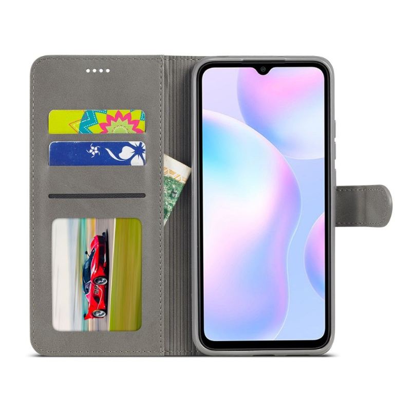 Fodral För Xiaomi Redmi 9A Hemming Lädereffekt Lc.imeeke