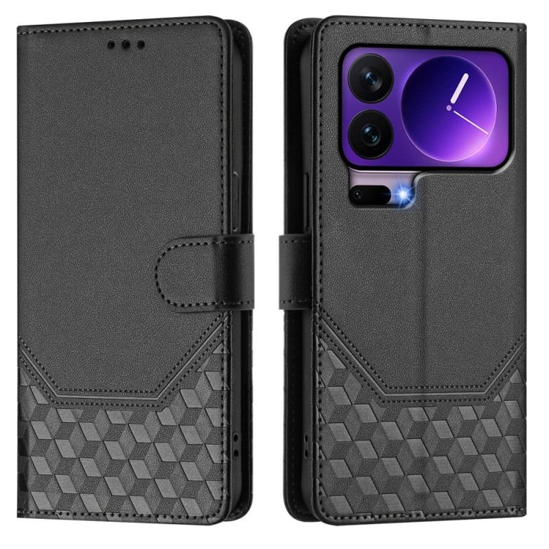 Fodral För Xiaomi 17 Pro Rfid-blockering Och Bikakemönster