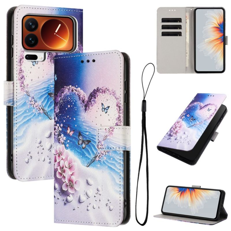 Fodral Xiaomi 17 Pro Fjäril Och Hjärta