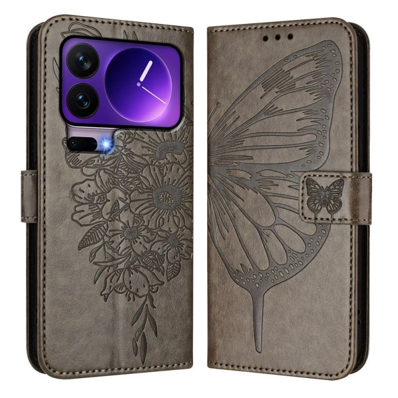 Fodral Xiaomi 17 Pro Fjärilsremdesign