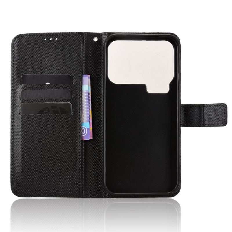 Fodral Xiaomi 17 Pro Texturerat Konstläder