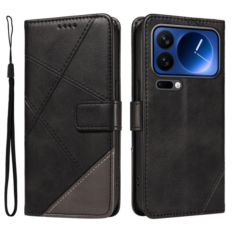 Fodral Xiaomi 17 Pro Tvåfärgad Lädereffekt