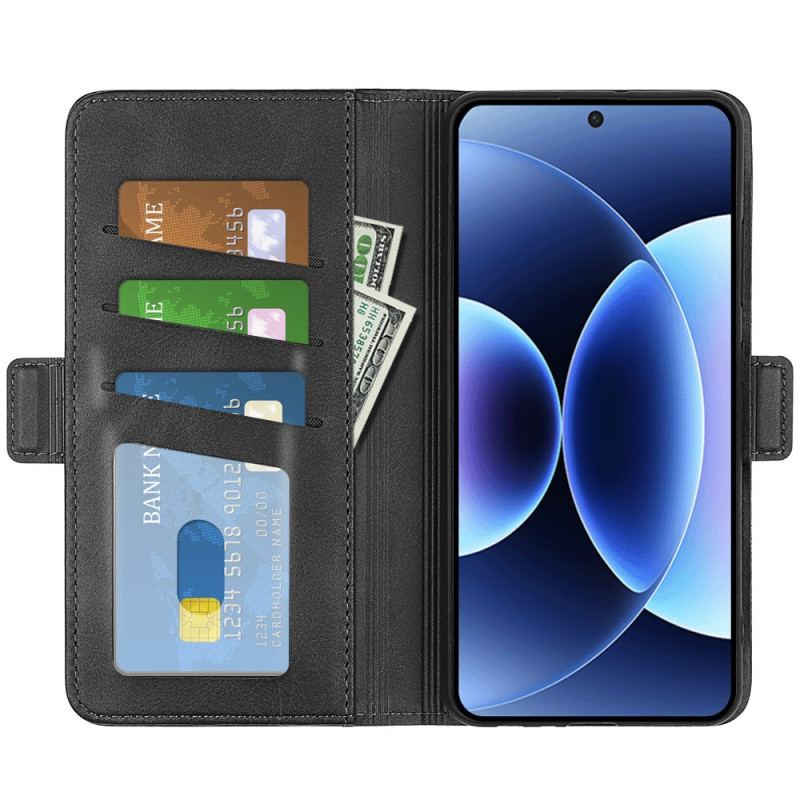 Läderfodral Xiaomi 17 Pro Telefonfodral Dubbelspänne