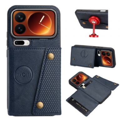 Läderfodral Xiaomi 17 Pro Telefonfodral Korthållare Och Stativ