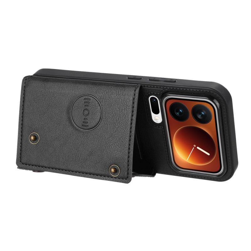 Läderfodral Xiaomi 17 Pro Telefonfodral Korthållare Och Stativ