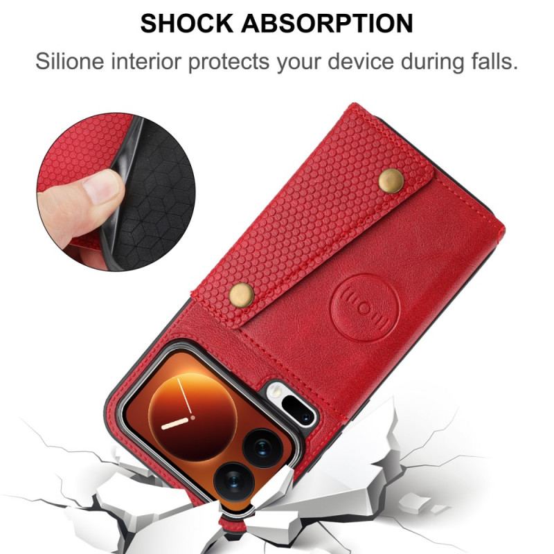 Läderfodral Xiaomi 17 Pro Telefonfodral Korthållare Och Stativ