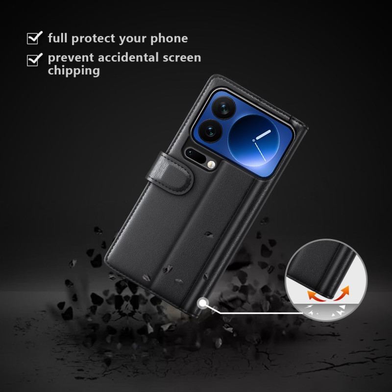 Läderskal Fodral Xiaomi 17 Pro Äkta Läder