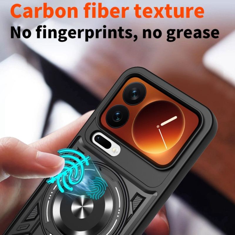 Skal För Xiaomi 17 Pro Magnetstängning Med Roterande Stöd