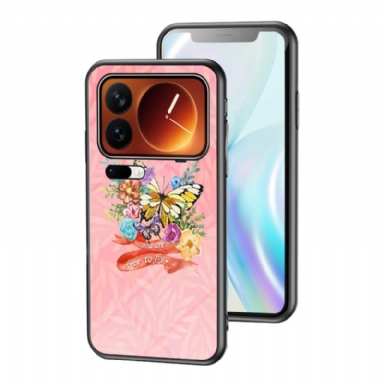 Skal Xiaomi 17 Pro Fjäril I Härdat Glas