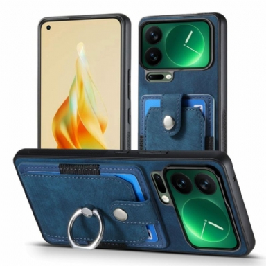 Skal Xiaomi 17 Pro Stativ Och Korthållare I Läderimitation