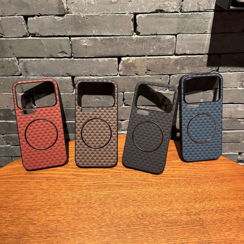 Skal Xiaomi 17 Pro Telefonfodral Magnetisk Triangulär Bergstruktur