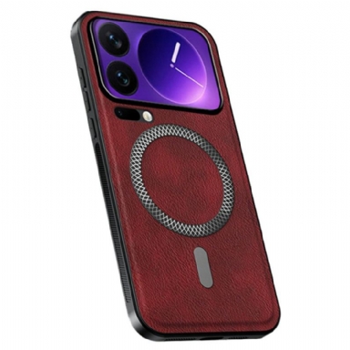 Skal Xiaomi 17 Pro Telefonfodral Magsafe Lädereffekt