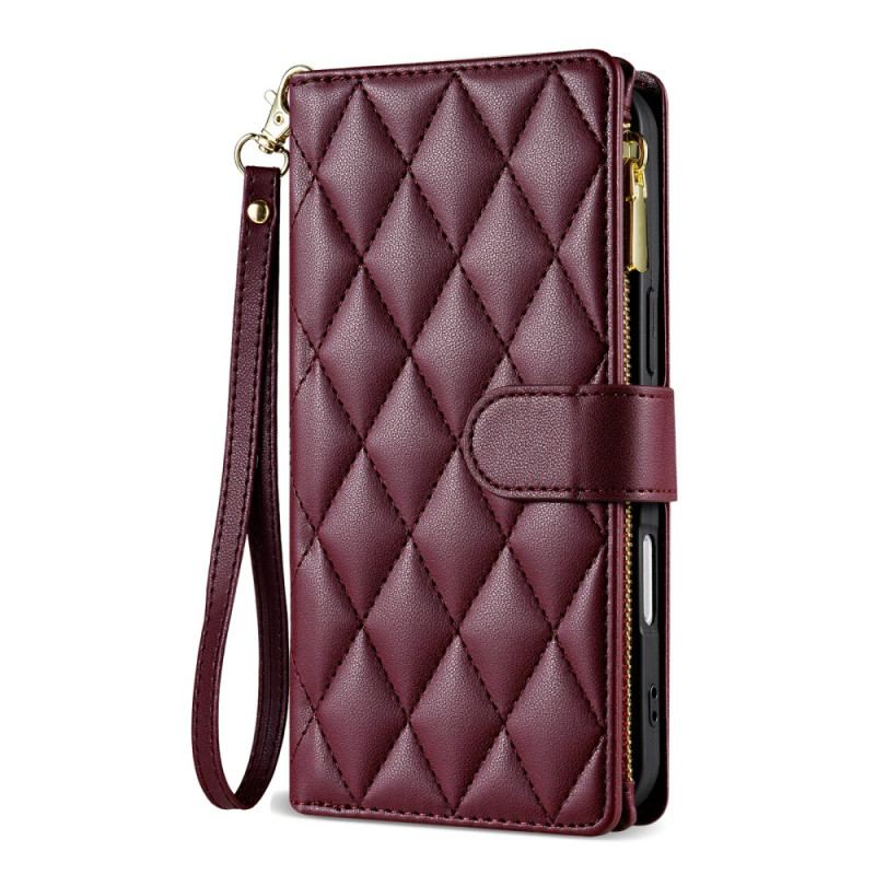 Fodral iPhone Air Quiltad Med Snodd Och Axelrem