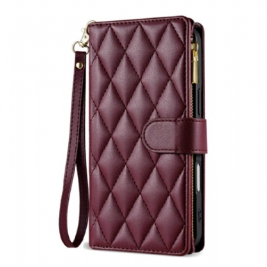 Fodral iPhone Air Quiltad Med Snodd Och Axelrem