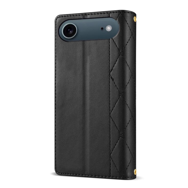 Fodral iPhone Air Quiltad Med Snodd Och Axelrem