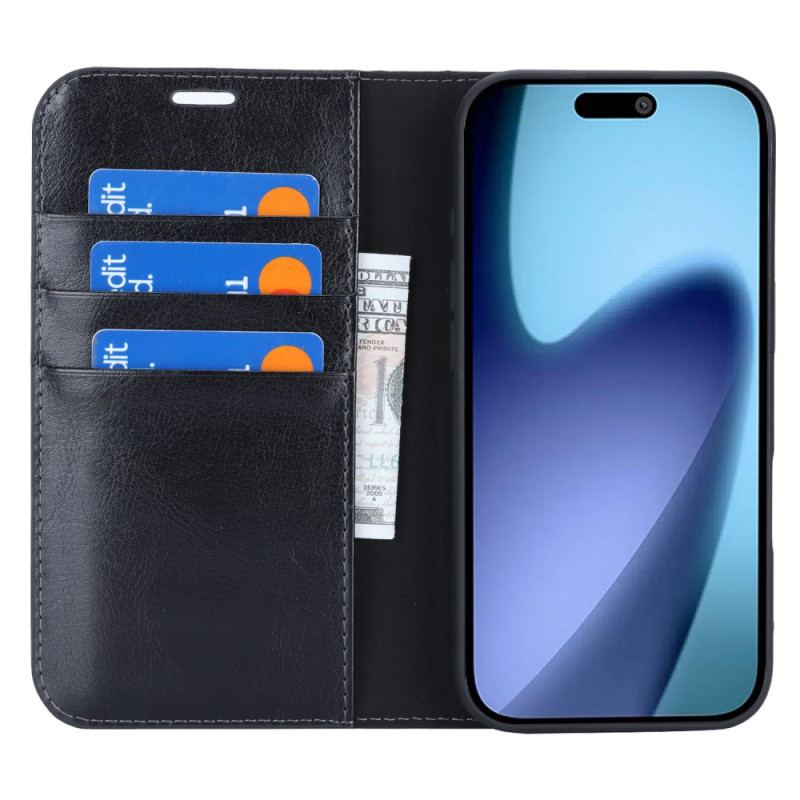 Folio-fodral iPhone Air Äkta Läder
