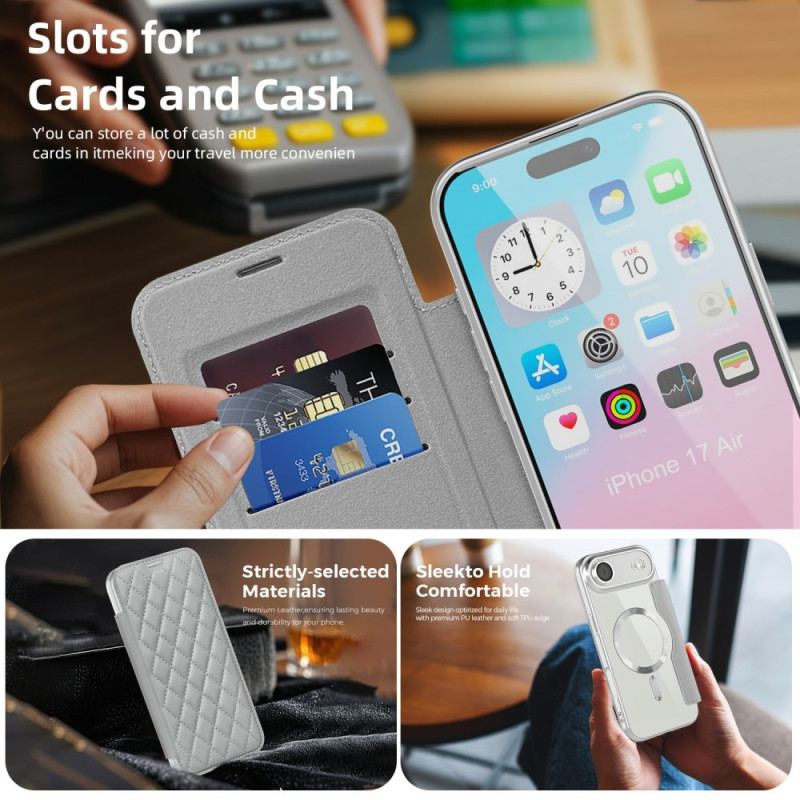 Folio-fodral iPhone Air Magsafe-kompatibel Vadderad