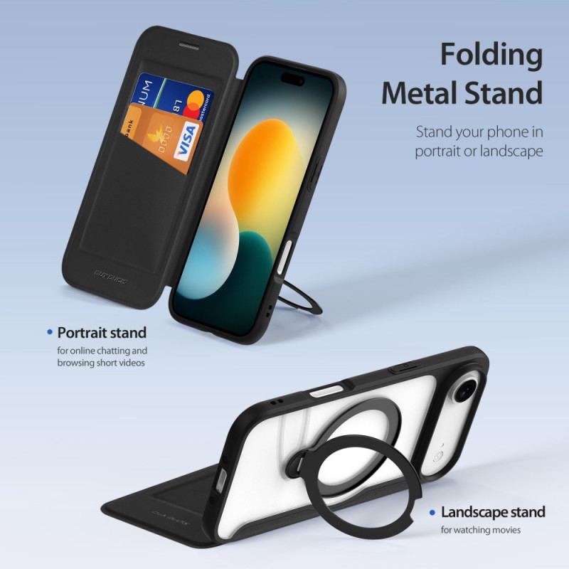 Folio-fodral iPhone Air Magsafe Skin X Pro-seriens Stativ Dux Ducis