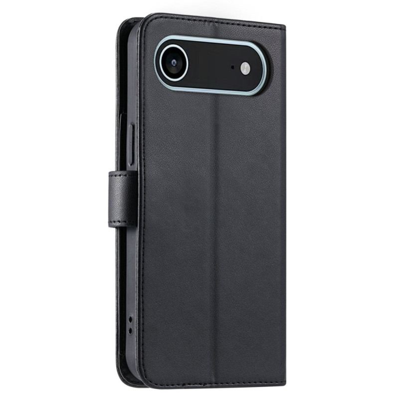 Läderfodral iPhone Air Telefonfodral Quiltad Plånbok Med Snodd Och Axelrem