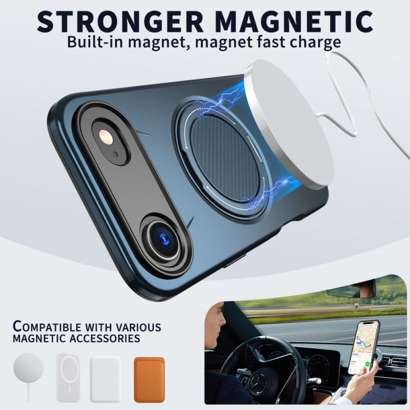 Skal iPhone Air Magsafe Med Roterande Hållare I Metallisk Stil