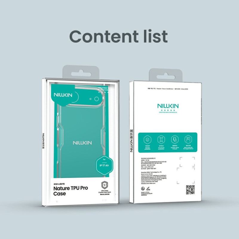 Skal iPhone Air Nillkin Nature Pro Series Clear