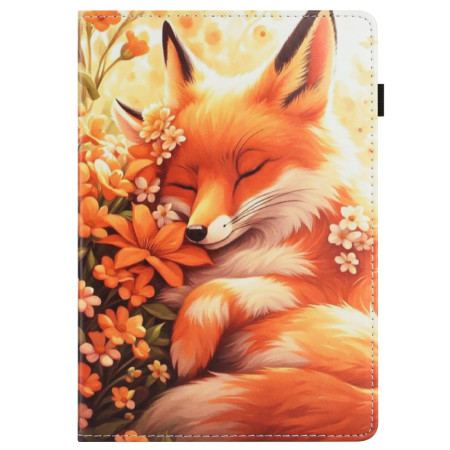 Fodral För Samsung Galaxy Tab S10 Fe Blommig Räv