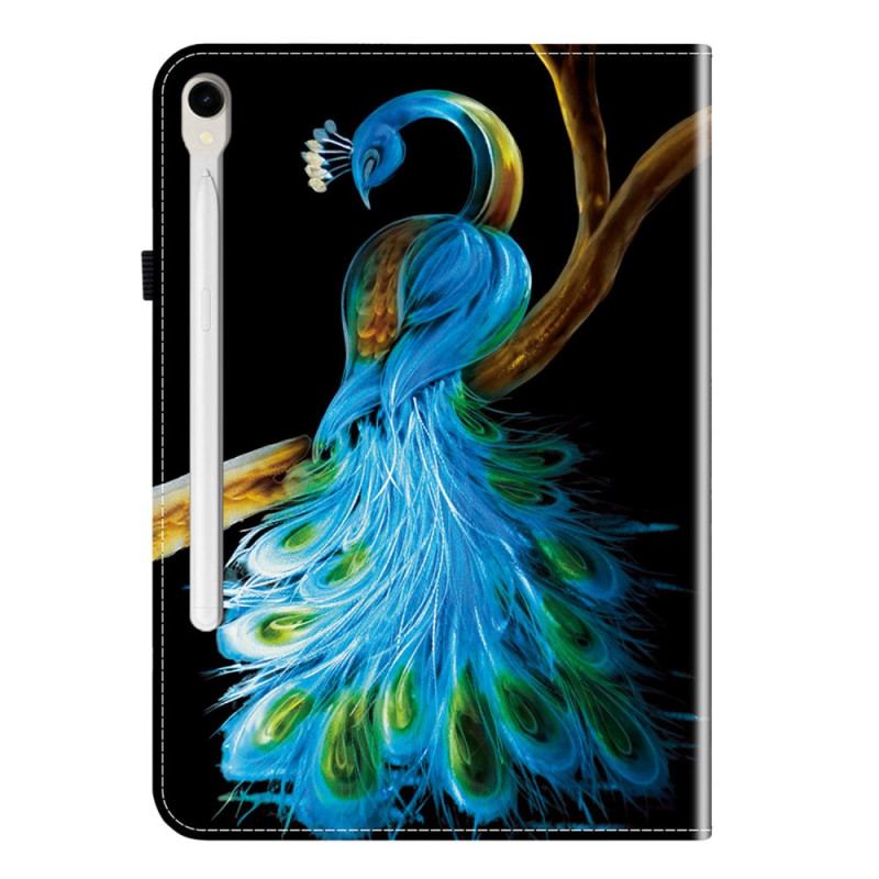 Fodral Samsung Galaxy Tab S10 Fe Påfågeldesign