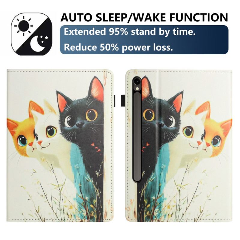 Fodral Samsung Galaxy Tab S10 Fe Tre Katter