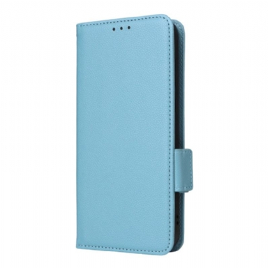 Läderfodral Oneplus 15r Telefonfodral Litchitextur Med Rem