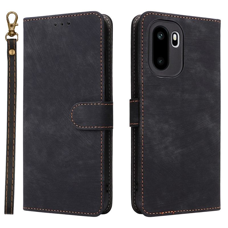 Läderskal Fodral Oneplus 15r Rfid-blockerande Mockaeffekt