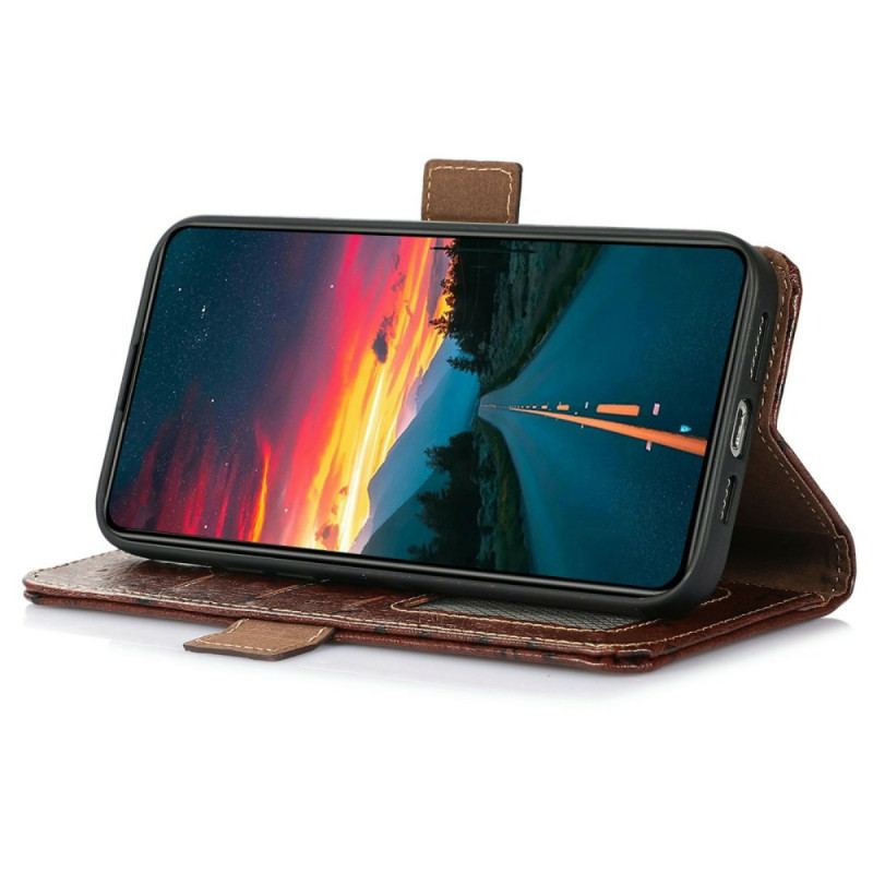 Fodral iPhone 17 Pro Max Rfid-strutstexturerat Läder